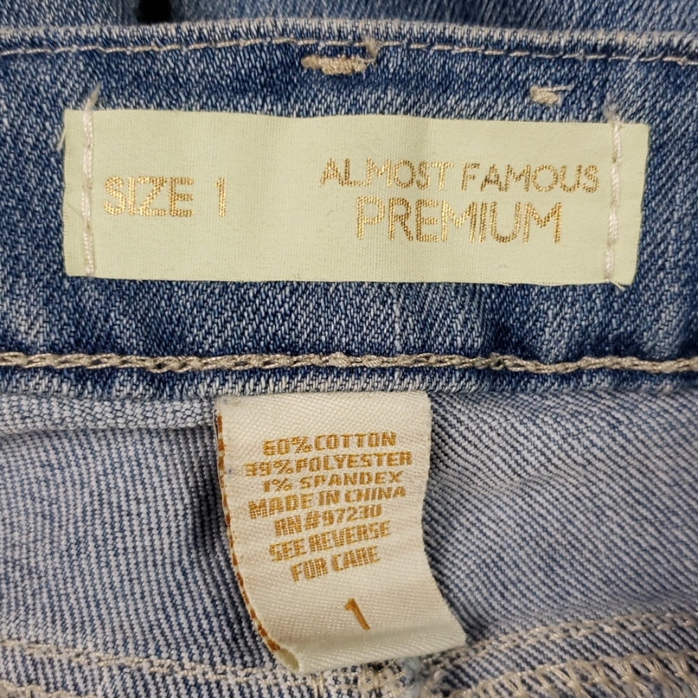 Almost Famous Premium Patchwork Distressed Skinny - image 4